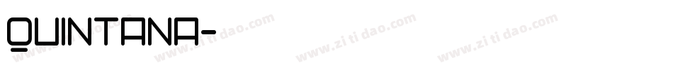 Quintana字体转换