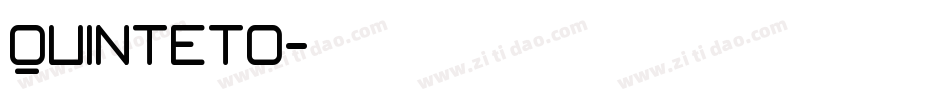 Quinteto字体转换