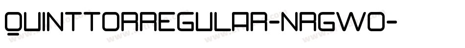 QuinttorRegular-nRgWO字体转换