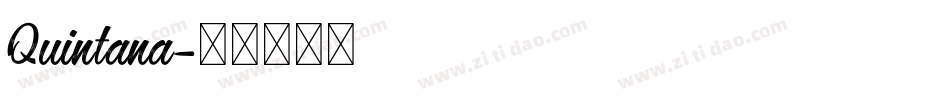 Quintana字体转换