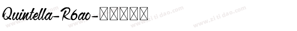 Quintella-R6ao字体转换