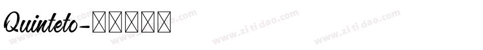 Quinteto字体转换