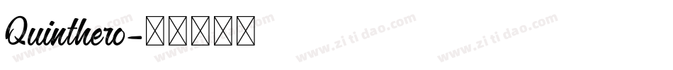 Quinthero字体转换