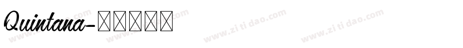 Quintana字体转换
