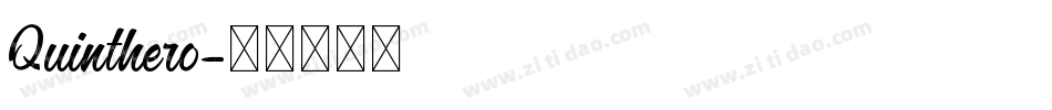 Quinthero字体转换