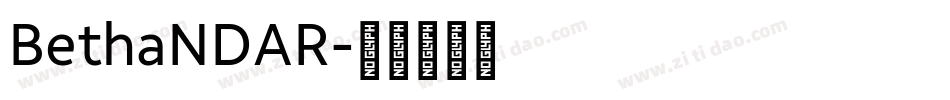 BethaNDAR字体转换