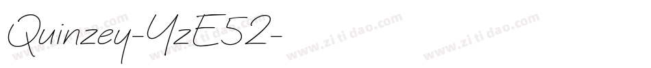 Quinzey-YzE52字体转换 Quinzey-YzE52字体转换