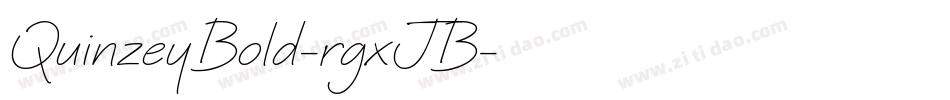 QuinzeyBold-rgxJB字体转换