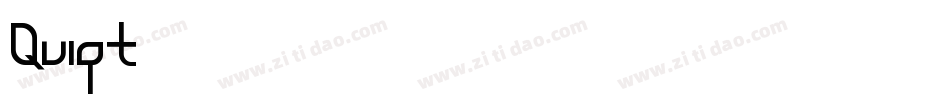 Quiqt字体转换