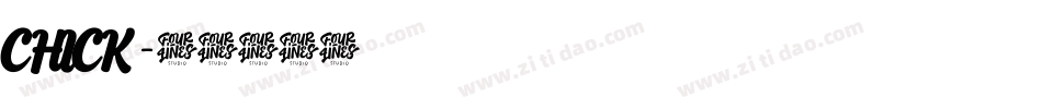 CHICK字体转换
