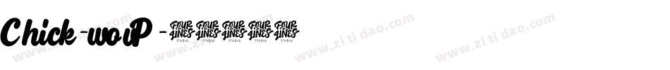 Chick-wovP字体转换