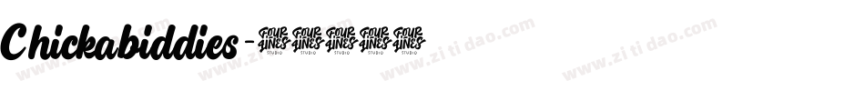 Chickabiddies字体转换