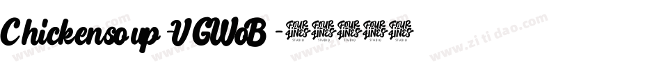 Chickensoup-VGWoB字体转换