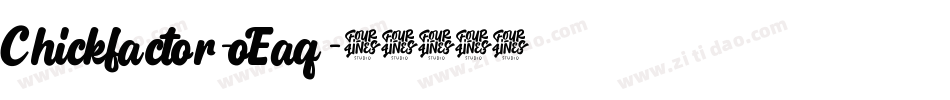 Chickfactor-oEaq字体转换