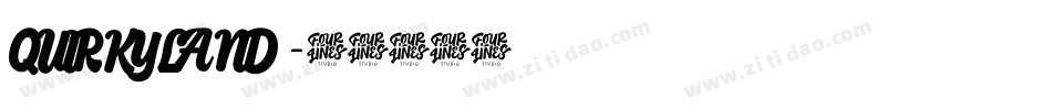 QUIRKYLAND字体转换