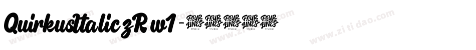 QuirkusItalic-zRw1字体转换