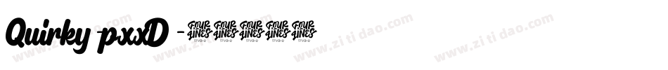Quirky-pxxD字体转换