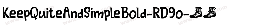 KeepQuiteAndSimpleBold-RD9o字体转换