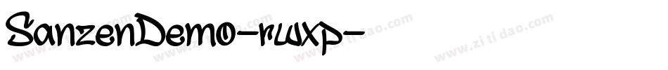 SanzenDemo-rwxp字体转换