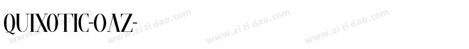 Quixotic-0az字体转换