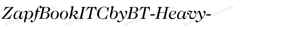 ZapfBookITCbyBT-Heavy字体转换