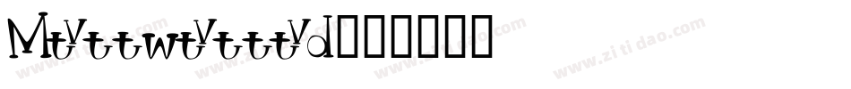 Mostwasted字体转换