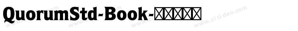 QuorumStd-Book字体转换
