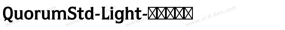 QuorumStd-Light字体转换