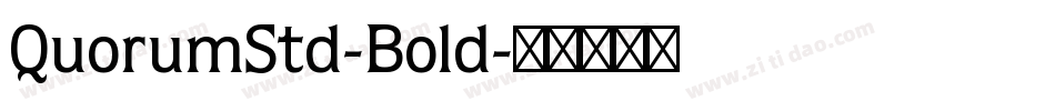 QuorumStd-Bold字体转换