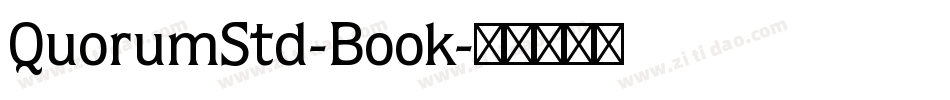 QuorumStd-Book字体转换