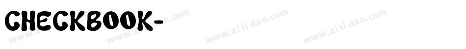 CHECKbook字体转换