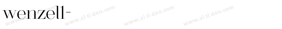 wenzel1字体转换