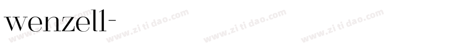 wenzel1字体转换