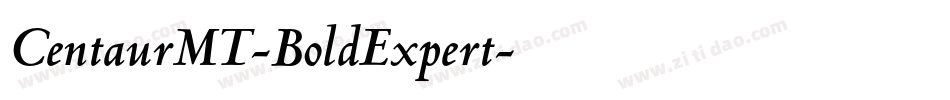 CentaurMT-BoldExpert字体转换