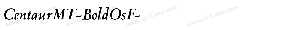 CentaurMT-BoldOsF字体转换