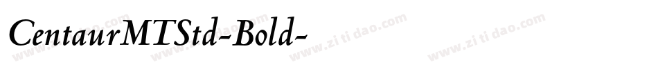 CentaurMTStd-Bold字体转换
