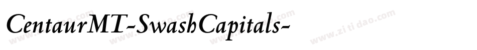 CentaurMT-SwashCapitals字体转换
