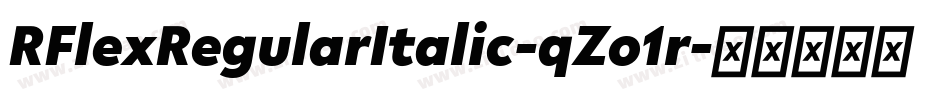 RFlexRegularItalic-qZo1r字体转换