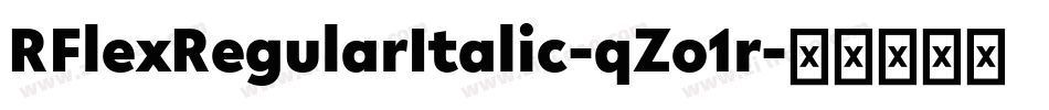 RFlexRegularItalic-qZo1r字体转换