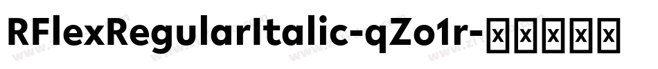 RFlexRegularItalic-qZo1r字体转换