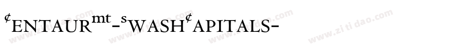 CentaurMT-SwashCapitals字体转换