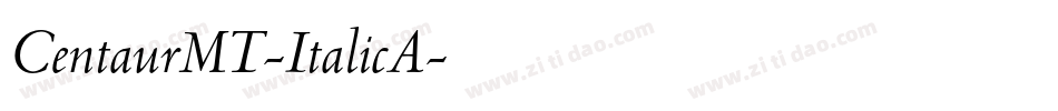 CentaurMT-ItalicA字体转换
