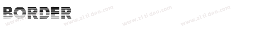Border字体转换