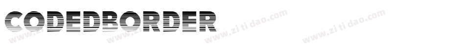 CodedBorder字体转换