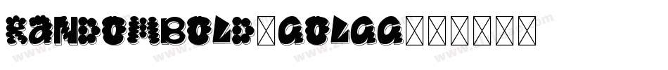RandomBold-GOlGG字体转换