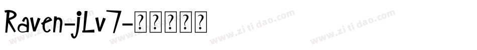 Raven-jLv7字体转换