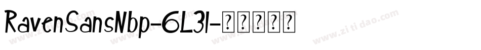 RavenSansNbp-6L31字体转换