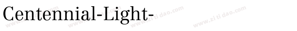 Centennial-Light字体转换