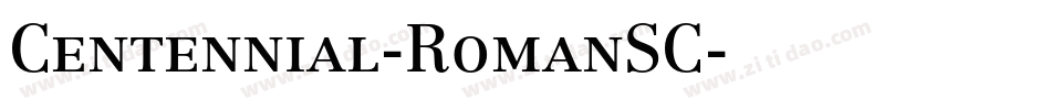 Centennial-RomanSC字体转换