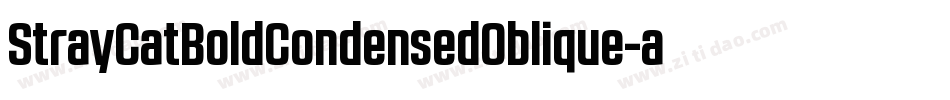 StrayCatBoldCondensedOblique-ad1a字体转换